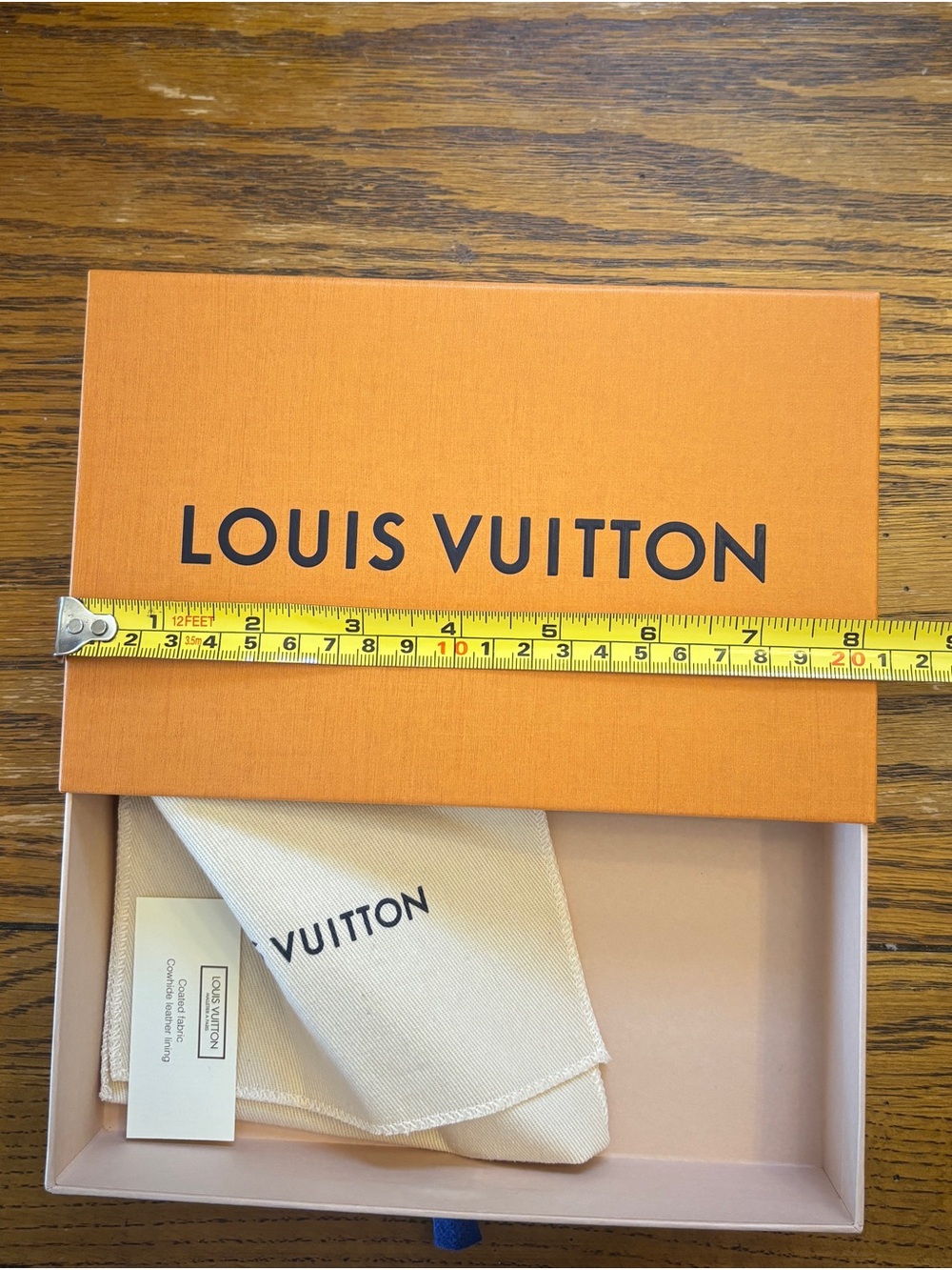 Louis Vuitton Orange Box with Cream Dust Bag